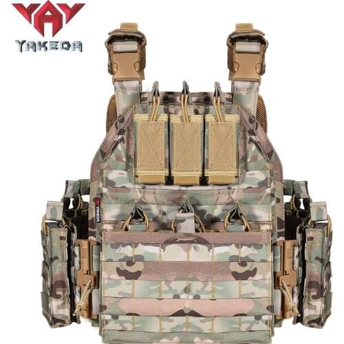 YAKEDA Tactical Military Outdoor Hunting Nylon Quick Release Vest