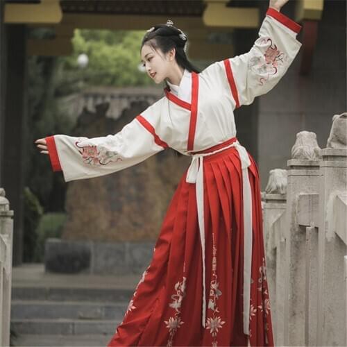Traditional Chinese Costume Hanfu Dress Long Sleeve Princess Photography Dress Dance Costume Fancy Ancient Costume Fairy Cosplay
