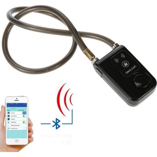 Bluetooth Smart Lock with Alarm Bicycle Smart Lock Bicycle/Motorcycle Keyless Lock APP Control