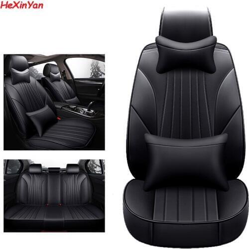 HeXinYan Leather Universal Car Seat Covers for SEAT all models Ateca exeo arona LEON Toledo IBL auto styling accessories