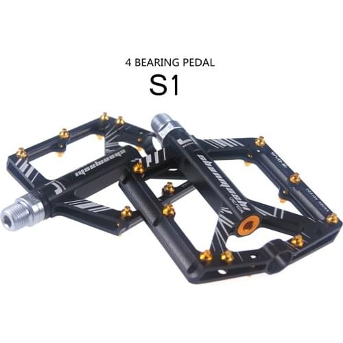 SMS S1 Bicycle Pedals Wide Non-slip Aviation Aluminum Alloy Bike Pedal Ultralight Big Flat Pedals MTB Pedal With Shackles 306G