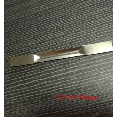 0.2*10*100mm, High Purity Tungsten evaporation Boat for Vacuum evaporation coating experiment tungsten sheet, 5 pcs/lot