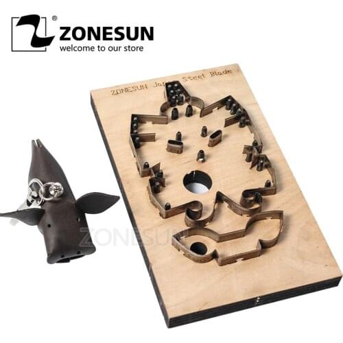 ZONESUN Japan Steel Blade Rule Die Clicker Dies Punch Tool Pig Cutting Mold Wood Templat For Leather Die Cutting Machine