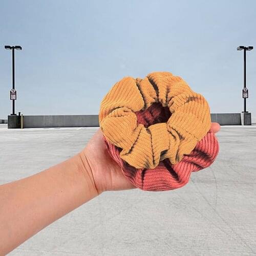 1 PC Women Silk Scrunchie Elastic Handmade Multicolor Hair Band Ponytail Holder Headband Hair Accessories