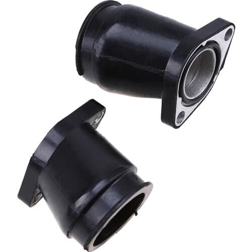 2 Pcs Rubber & Aluminum Motorcycle/Bike Carburetor Interface Glue Adapter for Honda CA250 1996-2011 97 98 99 10 CMX250 CMX250C