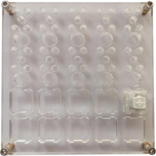 2 in 1 Board for Lubricate Switch Mechanical Keyboard Switch Tester Base DIY Tool Double Layer Acrylic Lube Modding Station HX6A