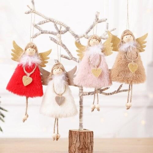 2020 New Year Latest Christmas Angel Dolls Cute Xmas Tree Ornament Noel Deco Christmas Decoration for Home Navidad 2021 Kid Gift