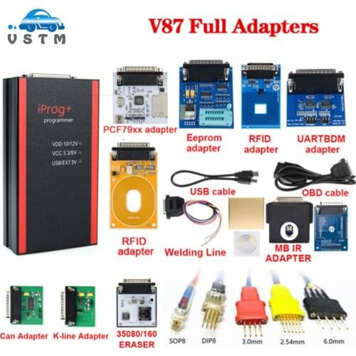 IPROG Adapter For IPROG+ IProg Programmer Replacement RFID/CAN BUS/K-LINE/MB IR/PCF79XX/5Pcs Probes/35080/160Eraser Adapter