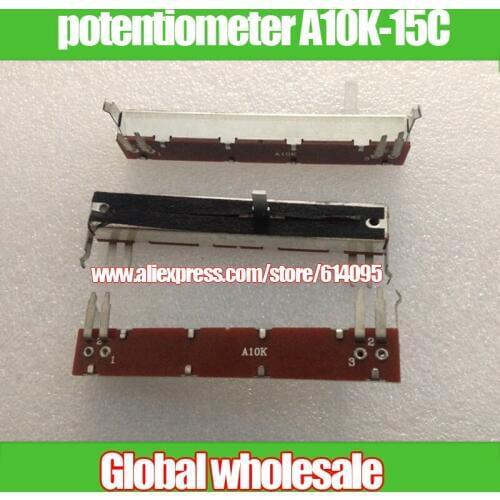 3pcs single joint potentiometer Slide 88mm A10K-15C / Mixer SL-60N side foot rheostat