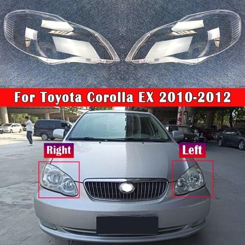 Auto Head Lamp Light Case Front Headlight Lens Cover Lampshade Glass Lampcover Caps Headlamp For Toyota Corolla 2010 2011 2012