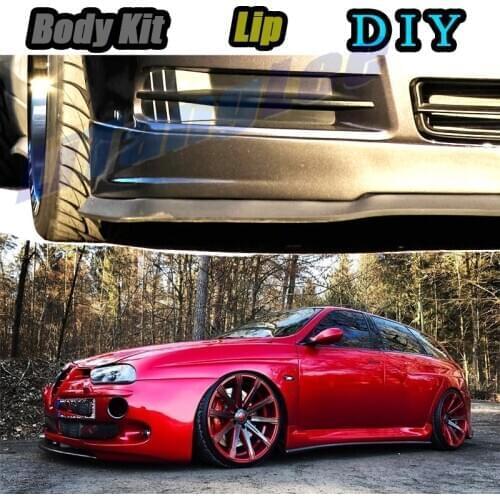 Car Bumper Lip Front Spoiler Skirt Deflector For Alfa Romeo 166 AR 1998~2008 Tune Car Modification Modified Body Kit Lips