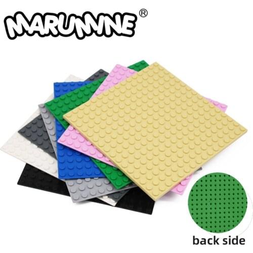 Marumine 16*16 Baseplate 6098 Model Kit House And City Construction Blocks MOC Base Plate Starter Pack Building Toys For Child