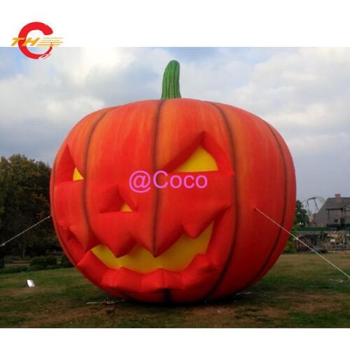 Free air ship to door,5m-17ft Inflatable halloween pumpkin, holiday inflatables,halloween decoration inflatable pumpkin balloon