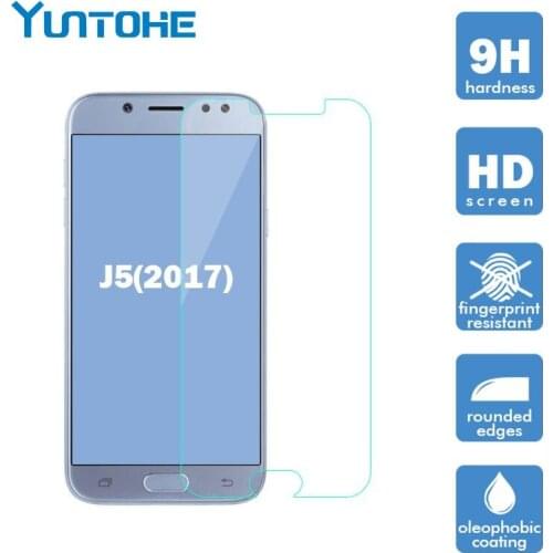 For Glass Samsung Galaxy J5 2017 Tempered Glass 2.5D 9H Film For Samsung Galaxy J5 2017 Screen Protector Clear 100pcs/lot