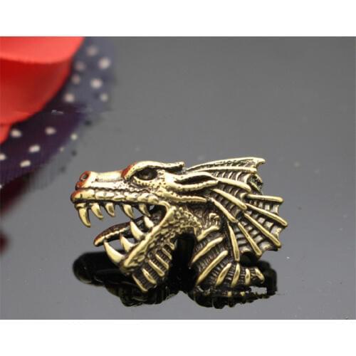 EDC Paracord Knife Beads Dragon Paracord Bracelet Accessories Survival DIY Cord Pendant Buckle Knife Lanyards Camping Equipment