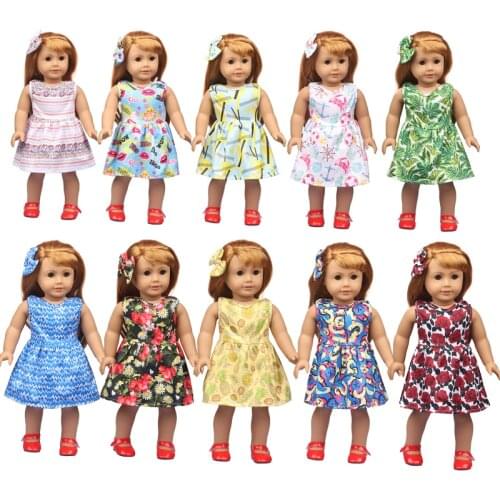 New Fashion 43 cm Reborn Baby Doll Dresses Clothes 13 Styles For 18 inch American Toys For Girls Our Generation Doll Accessories