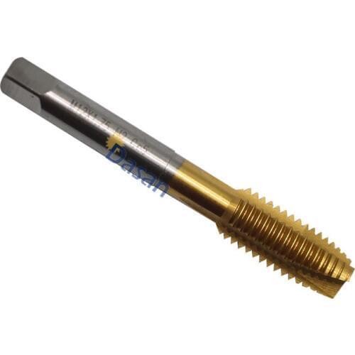 5PCS M12 Tap HSS Straight Flute Titanium Machine Tap M12X1 M12X1.25 M12X1.5 M12X1.75 Right Hand Thread Metric Tap Drill Tool