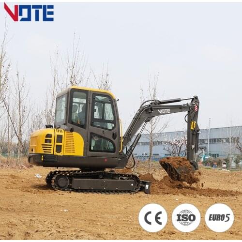 CE China Mini 5 Ton Crawler Excavator Free Shipping Micro Digger Orchard Planting Digging Soil