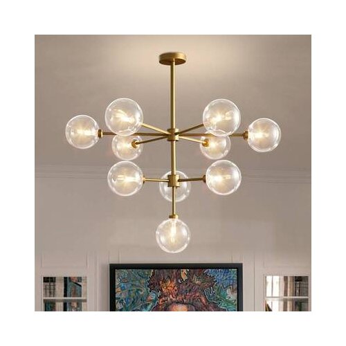 Minimalist Gold LED Chandeliers For Cafe Living room Restaurant Suspension Luminaire Vintage Home decor Lamparas De Techo