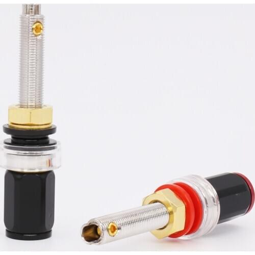 MS-6L-BK-RH Hi End Rhodium Plated Hi-End Binding Post 4pcs/lot