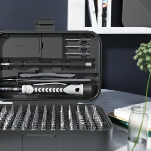 130 In 1 Movable Screwdriver Set Chrome Vanadium Alloy Steel Precision Bit with Built-in Magnetizer Design Electronic Repair Kit