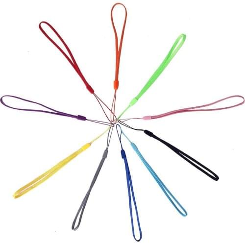 Nylon brained Mobile Phone Landyard wrist strap hanging rope colorful grip for Iphone Samsung Xiaomi Key Camera USB Flash Drives