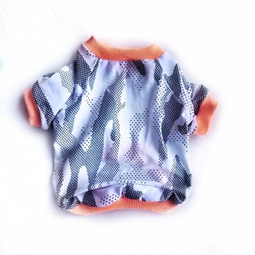 Orange Grey Maze Dog T-Shirt, Dog T-Shirt for Small Breeds, Dog Fashion, dog Dress, Dog Clothes, Pet Clothes