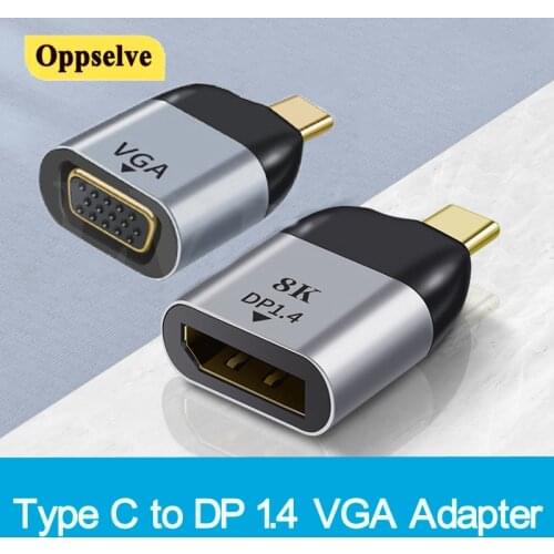 Type-C To HDMI-compatible/VGA/DP/RJ45/Mini DP 8K HD Video Converter 4K USB Type C Adapter For MacBook Pro Lenovo Laptop iPad