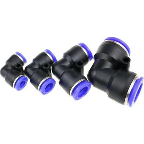 PV4 6 8 10 12MM Pneumatic L Type elbow fitting Plastic Pipe Connector Quick Fitting
