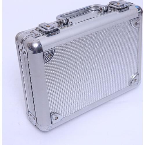 Aluminium Alloy Portable Toolbox Anti-fall Waterproof Hard Case Toolbox Garage Organize Caixa Ferramenta Household Items EK50TB