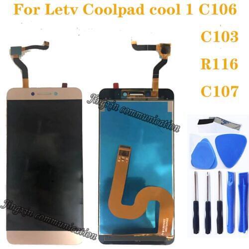 NEW LCD display For Letv Le LeEco Coolpad Cool 1c Cool1 Dual C106 R116 C103 LCD Touch Screen Digitizer Assembly Repair kit