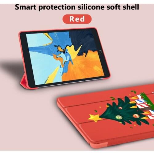 Christmas Red Case For iPad Magnet For iPad Mini 5 4 3 2 1 Case For iPad Air 2 Case Pro 2020 11'' Tablet Folding Case 5th 6th