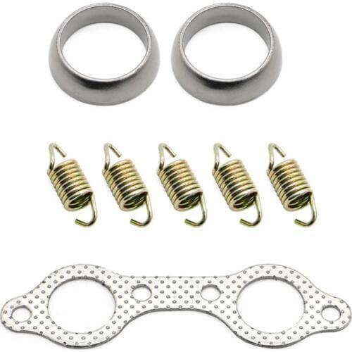 RZR 800 Exhaust Manifold Downpipe to Catback Donut Gasket flange with spring For Polaris Sportsman 600 700 800 Ranger 700 800