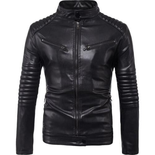 Xilaimenz Men's Faux Leather Jackets