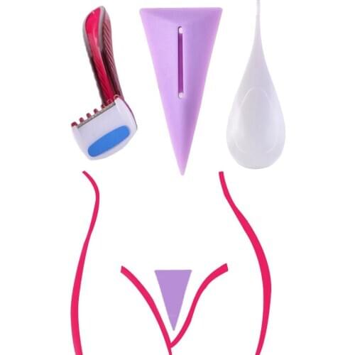 Women Bikini Dedicated Privates Shaving Stencil Sexy Female Pubic Hair Razor Intimate Shaping Beauty Device Tool