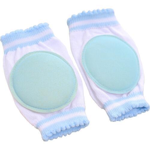 1Pair Blue Boys Girls Kneepad Cozy Cotton Breathable Sponge Children Knee Pads Baby Best Sport Products
