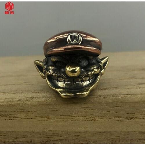 1 PC Evil Elf Paracord Knife Beads EDC Flashlight Pendant Finger Tiger Pendant Outdoor Tool Accessories