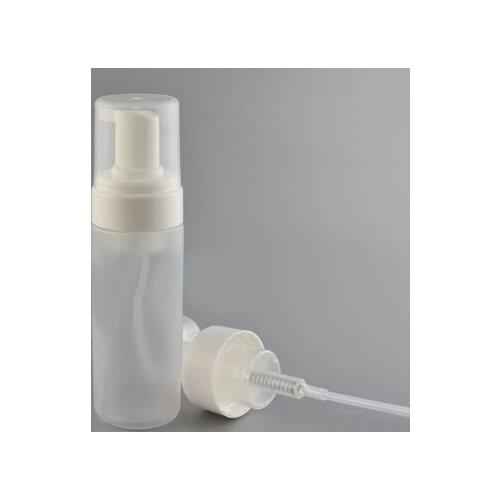 150ML frosted plastic foaming bottle with foaming pump or plastic MOUSSE BOTTLE