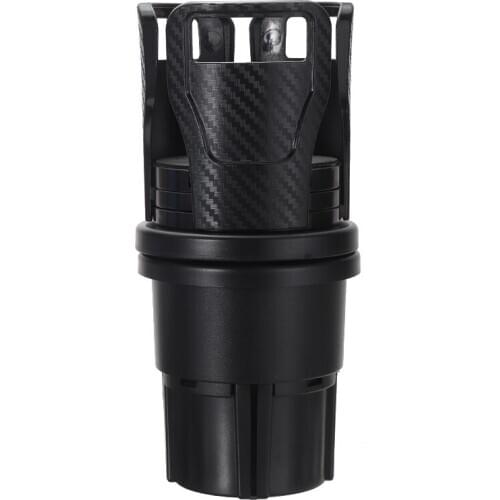 2 in 1 Car Seat Cup Holder Multifunction Dual Cups Mount Extender Organizer 360 Degree Rotating Base Cars Interior Accessories