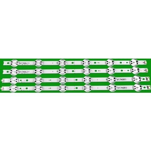 4pcs LED Backlight strip For LG 49" TV 6916L-2862A 6916L-2863A V17 49 R1+L1 ART3 49UJ670V-ZD 49UJ6560 49UJ651V LC490DGG(FK)(MD)