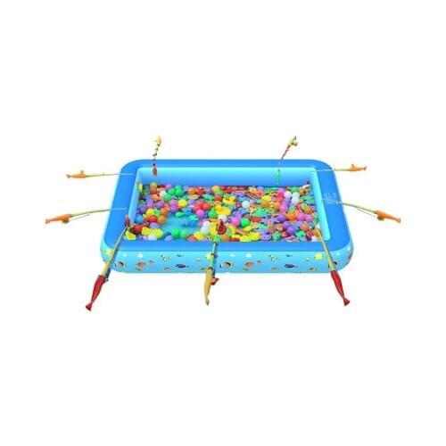 Childrens inflatable pool square baby swimming pool playing in the water fishing pool ocean ball pool