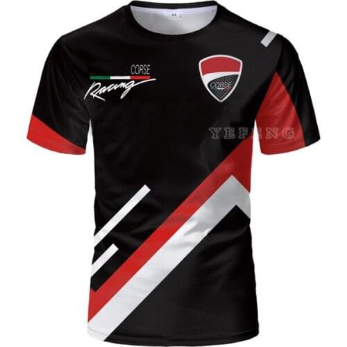 New Motorcycle Mens Jersey Quick dry Moto GP Racing For Ducati Team Shirt Motocross ATV Motobike Short Sleeve T shirt