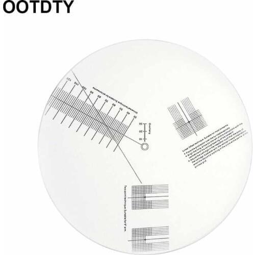 Anti-sliding LP Vinyl Record Pickup Calibration Plate Distance Gauge Protractor Adjustment Tool Ruler for Turntable Accessories