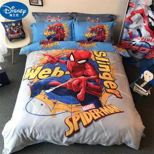 Spider-man Children Bedding Set Soft Cartoon Mickey Quilt Cover Pillow case Duvet cover Bed Sheet Bed Linen Children girl boy