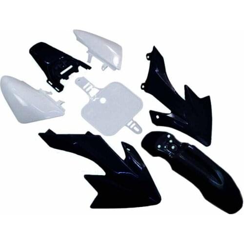Full Fairing Plastic Fender Body Cover Kits For Honda XR50 CRF50 Pit Dirt Trail Bike Mix 3 White pieces