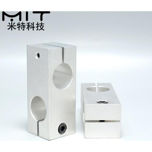 Aluminum alloy optical axis cross block steel pipe fixing bracket connectiPillar fixing clamp vertical fixed diameter fastening