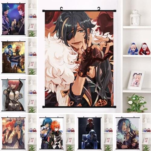 Wall Picture Japanese Anime Plastic Scroll Canvas Painting Cartoon Character Poster Decor Home Living Room HD Prints Hanging Art