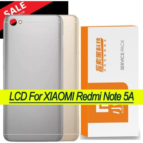 Original Back Housing Replacement for Xiaomi Redmi Note 5A Back Cover Battery Glass adhesive Sticker for Redmi Note 5A case