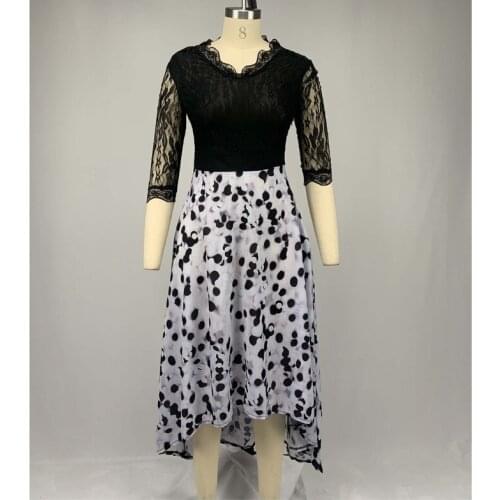 S-5XL African Dresses For Women 2021 Dashiki Lace Long Maxi Dress Bazin Riche African Clothing Half Sleeve Dress Africa Clothes