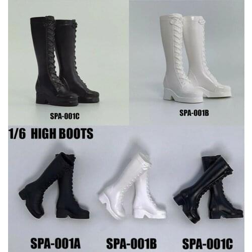 SPA-001 1/6 Female High Boots Model Fit 12'' Woman Action Figure Dolls Shoes Accessories